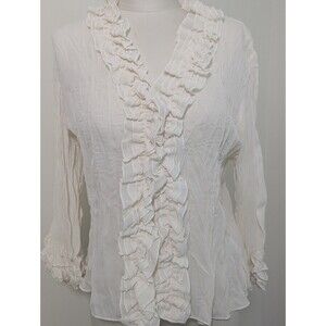 JAIPUR BOHO RUFFLE TOP PEASANT PRAIRIE COTTAGE